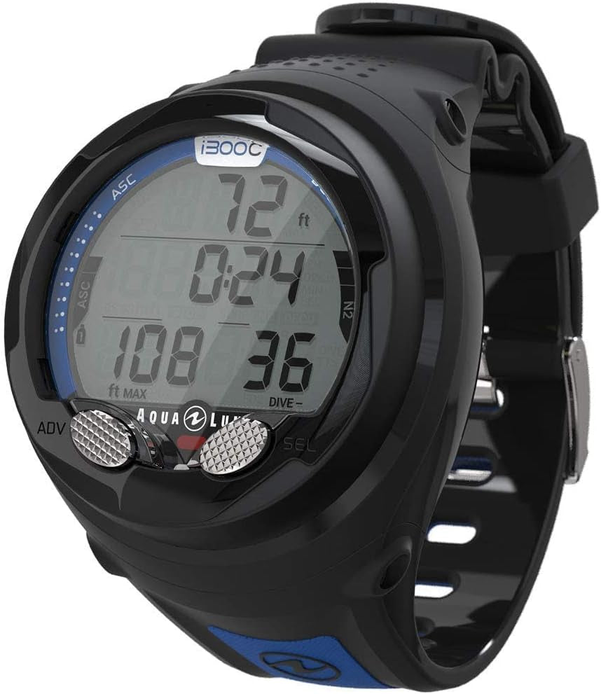 I300C Wrist Dive Computer with Bluetooth Black/Blue