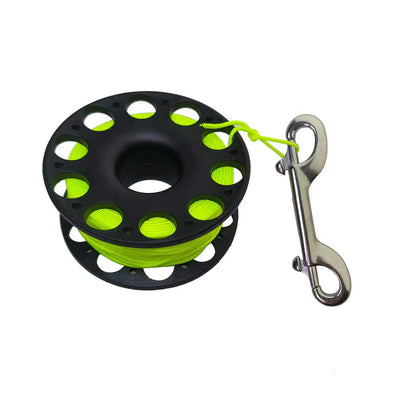 Scuba Diving Spool Finger Reel Cave Wreck Dive Safety Gear SMB Hook Accessories with Double End Hook