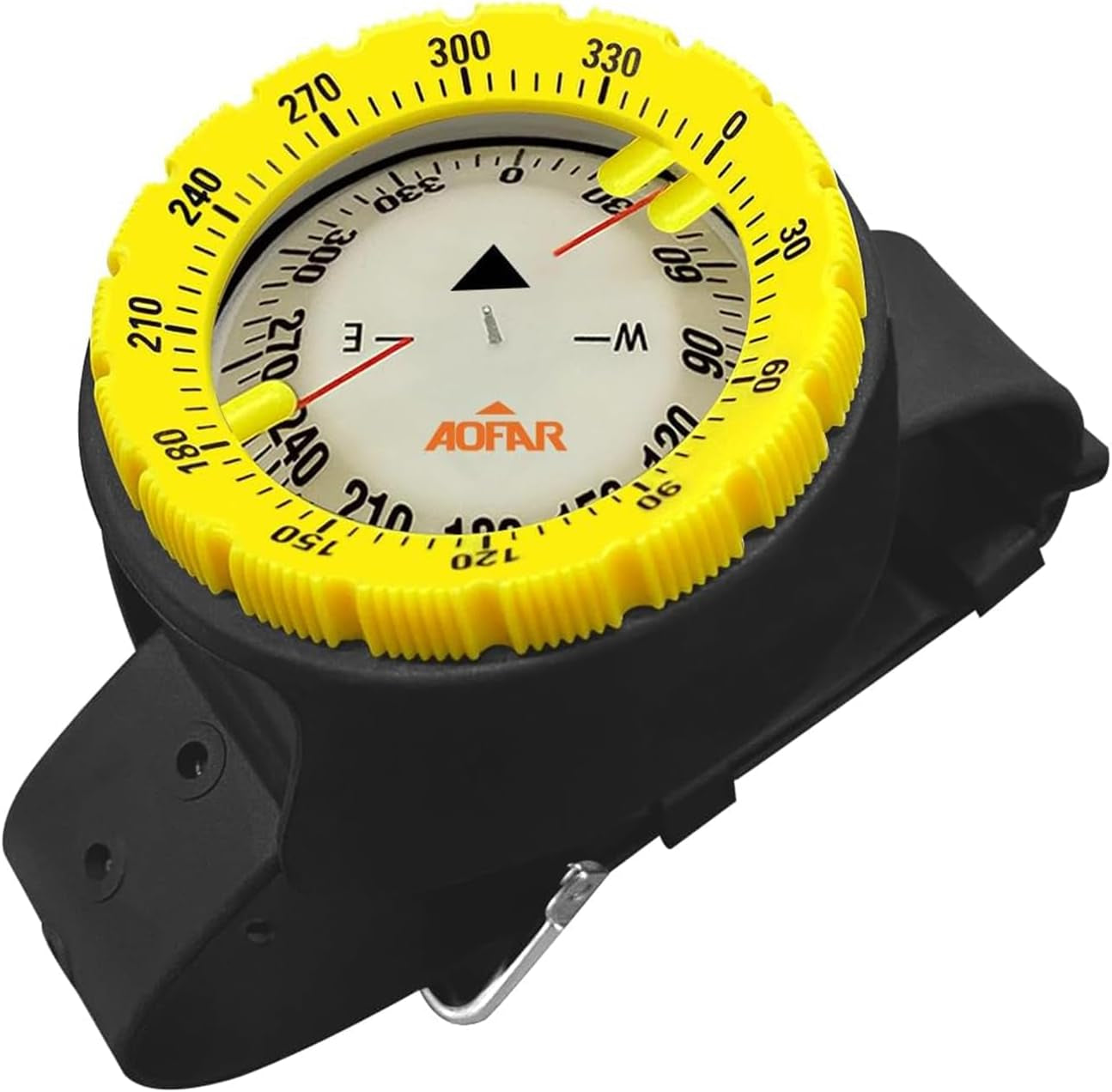 Dive Compass AF-Q60A Waterproof, Durable, Compact. Wrist Strap Type Compass for Sailing, Diving, Wrist Strap Type