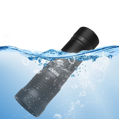 [US Direct]  F2 IPX8 Monolation Strong Light Diving Flashlight Underwater 300M Professional Diving Operation Patrol LEDD Torch