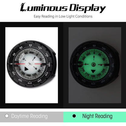 Digital Underwater 50M Diving Compass Professional Waterproof Navigator Digital Scuba Luminous Balanced Watch for Swimming