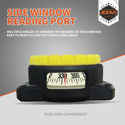 Dive Compass AF-Q60B Waterproof, Durable, Compact. Drawstring Style Compass for Sailing, Diving, Drawstring Style