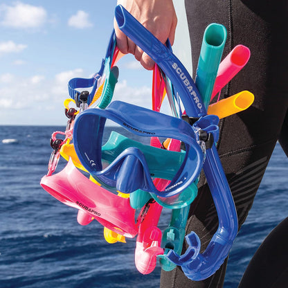 DIVE MASK - Trinidad 3 Single Lens Scuba Diving Mask, Purple