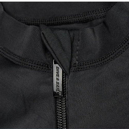 Men Diving Suit Long Sleeve Sunscreen Diving Skin Clothes Snorkeling Surfing Swimsuit with Zipper Elastic Water Sports Equipment