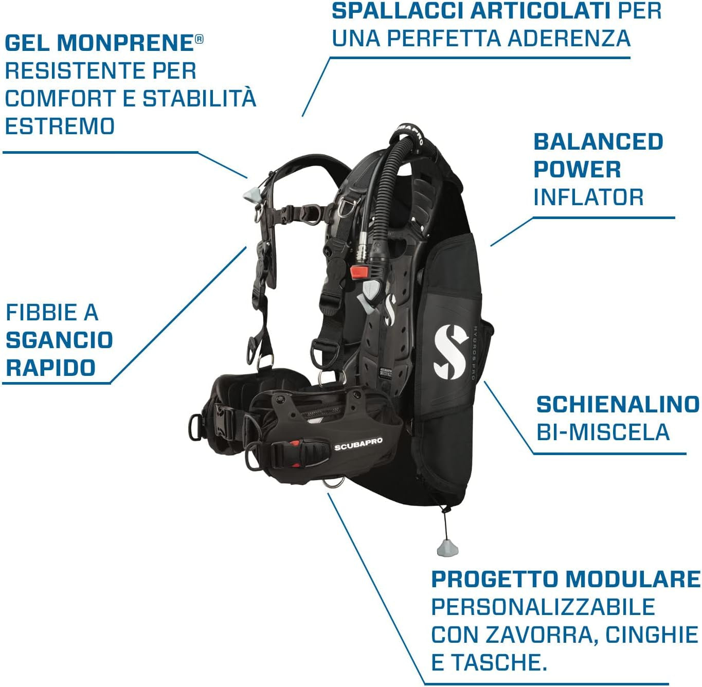 Hydros Pro Men'S BCD W/Bpi