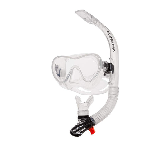 SCUBAPRO Trinidad 3 Adult Snorkeling Set Mask and Snorkel Combo Flexible Design
