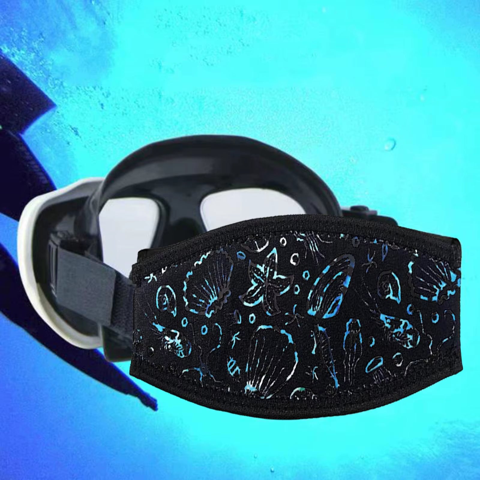 Dive Mask Strap Cover Neoprene Easily Install Diving Glasses Strap Cover
