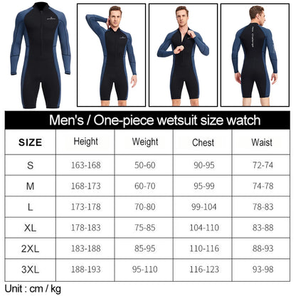 Men'S Wetsuit 1.5Mm Neoprene Shorty Diving Suit Shorts Diving Full Body Front Zipper Dive Skin for Surfing Kayaking