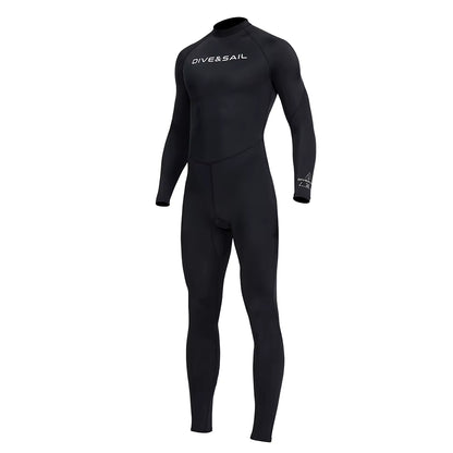 Men Diving Suit Long Sleeve Sunscreen Diving Skin Clothes Snorkeling Surfing Swimsuit with Zipper Elastic Water Sports Equipment