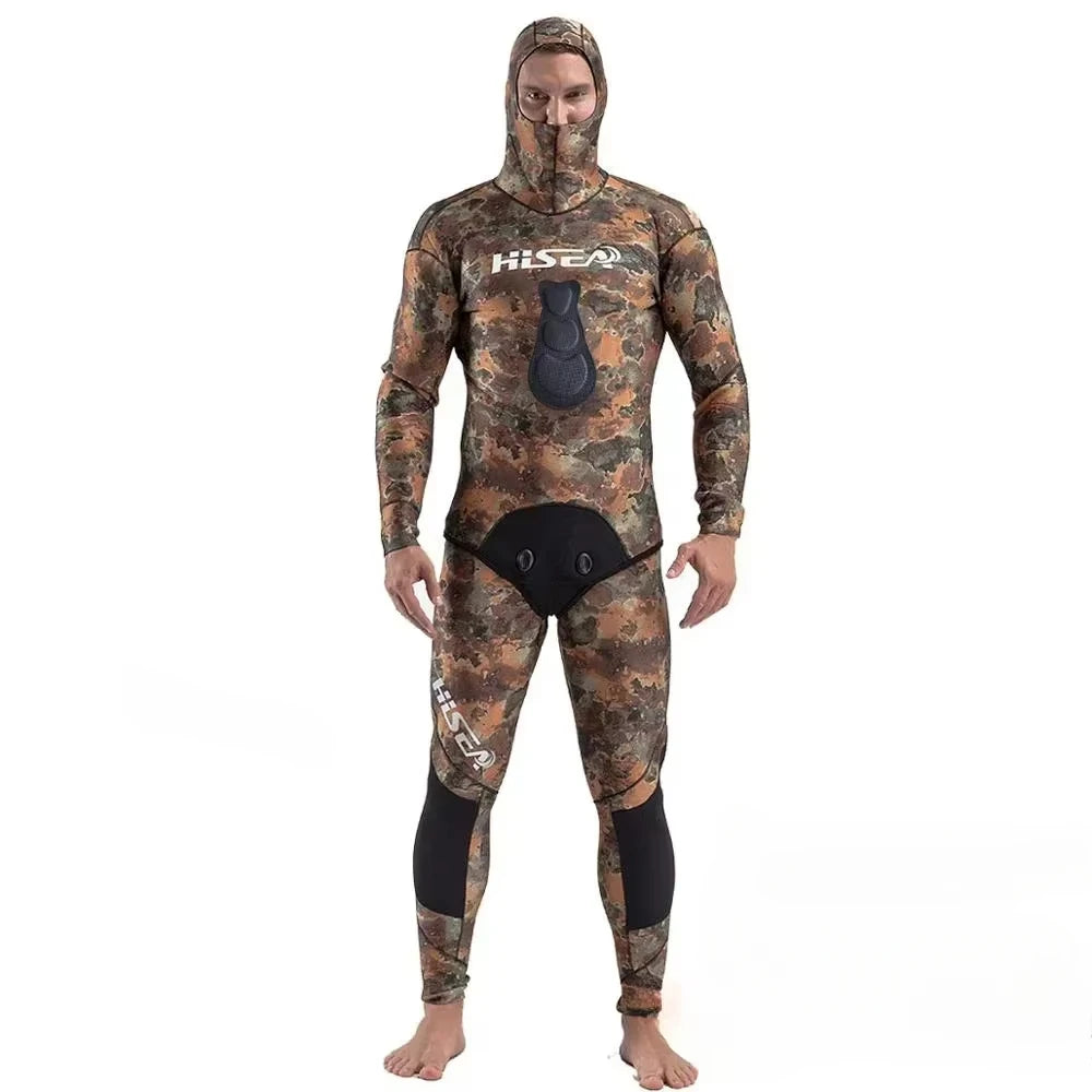 Wetsuits Men Spearfishing Suit Diving 3Mm Open Cell Wetsuit Wet Neoprene Camouflage